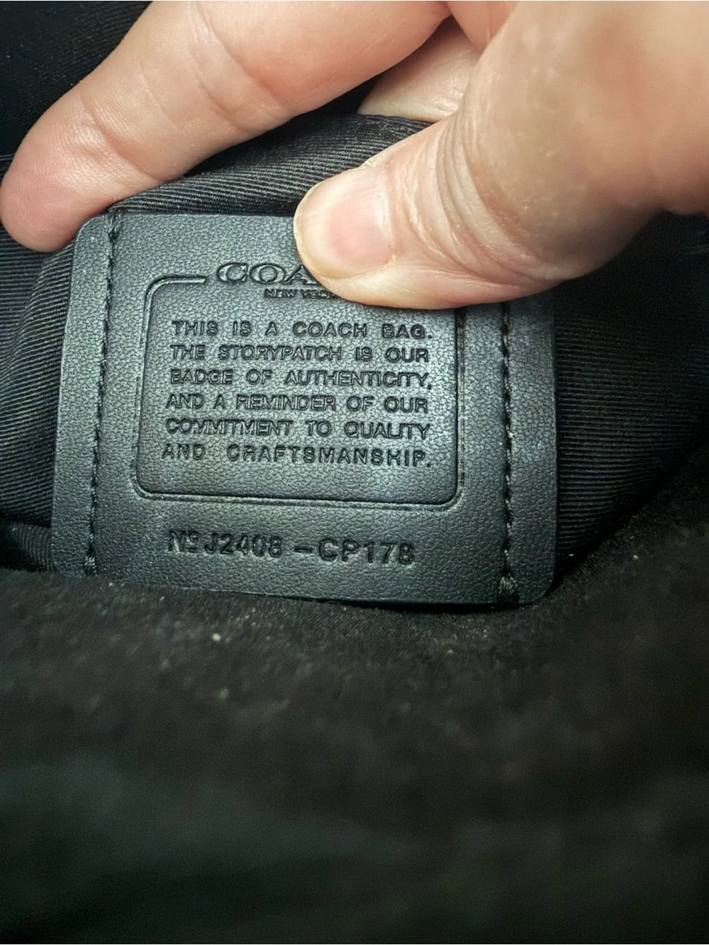 Coach Sullivan Crossbody CP178 Black Pebble Leather Bag
